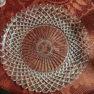 Elegant Clear Crystal Glass Plate
